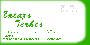 balazs terhes business card